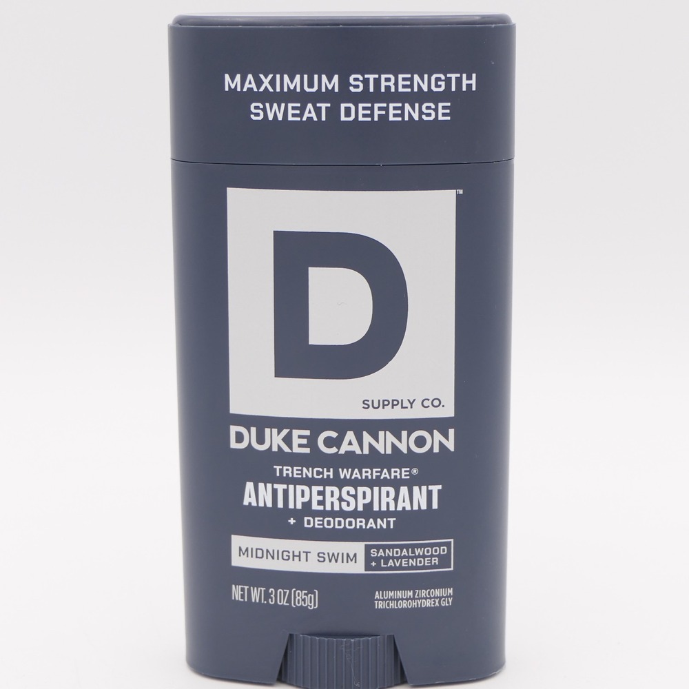 Duke Cannon Trench Warfare Antiperspirant + Deodorant Stick Midnight Swim 09/27